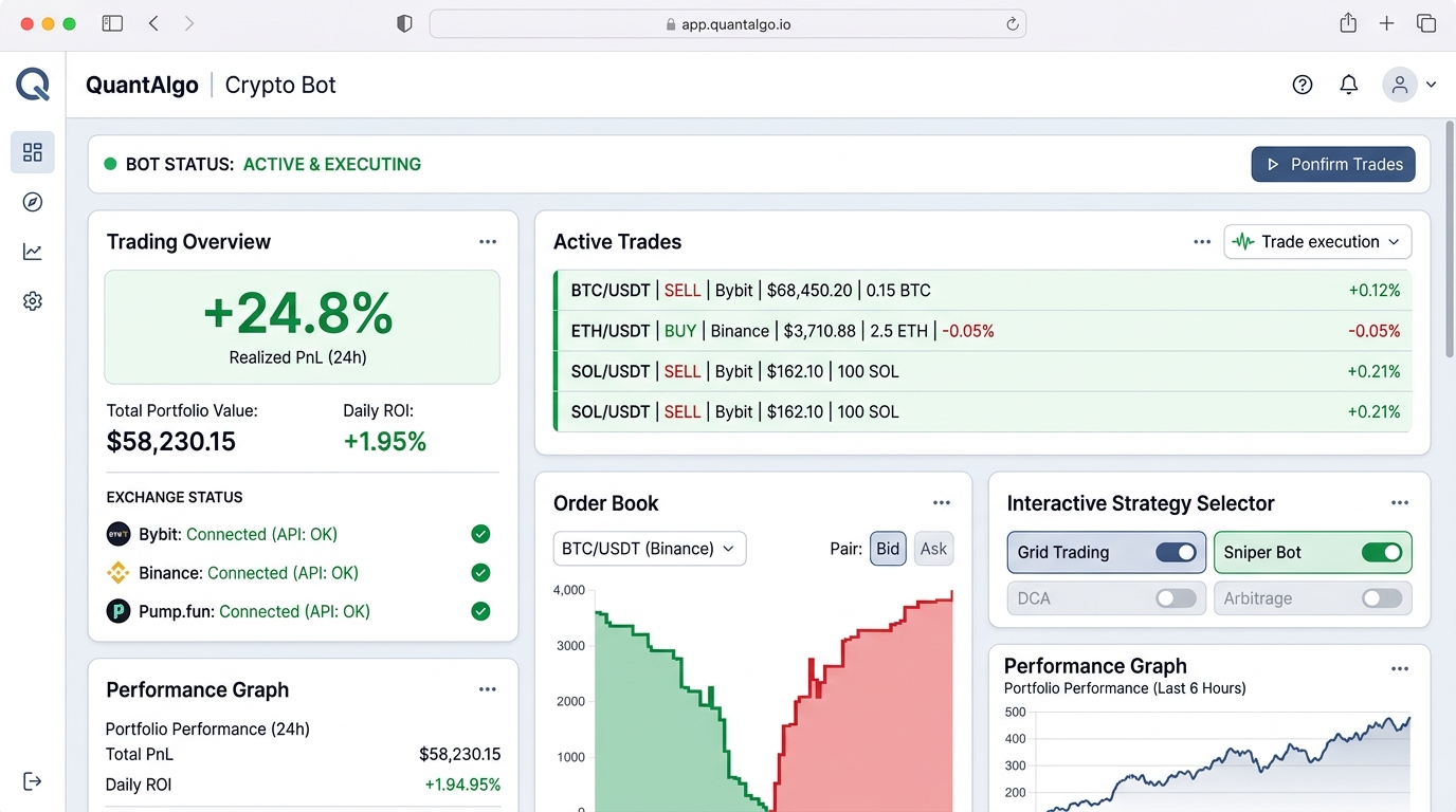 ApexTrade Bot Live Trading View